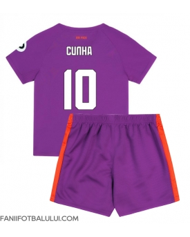 Wolves Matheus Cunha #10 Echipament de Fotbal Replică 2024-25 Copii Treilea (+ Șorturi)